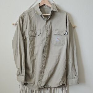 Carhartt Mens Flame-Resistant Classic Twill Shirt L